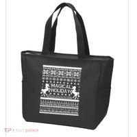 Magical Holiday Unicorn Ugly Christmas Sweater Tote Bag thumb 3