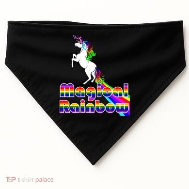 Magical Rainbow Unicorn USA-Made Doggie Bandana