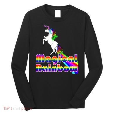 Magical Rainbow Unicorn Long Sleeve Shirt