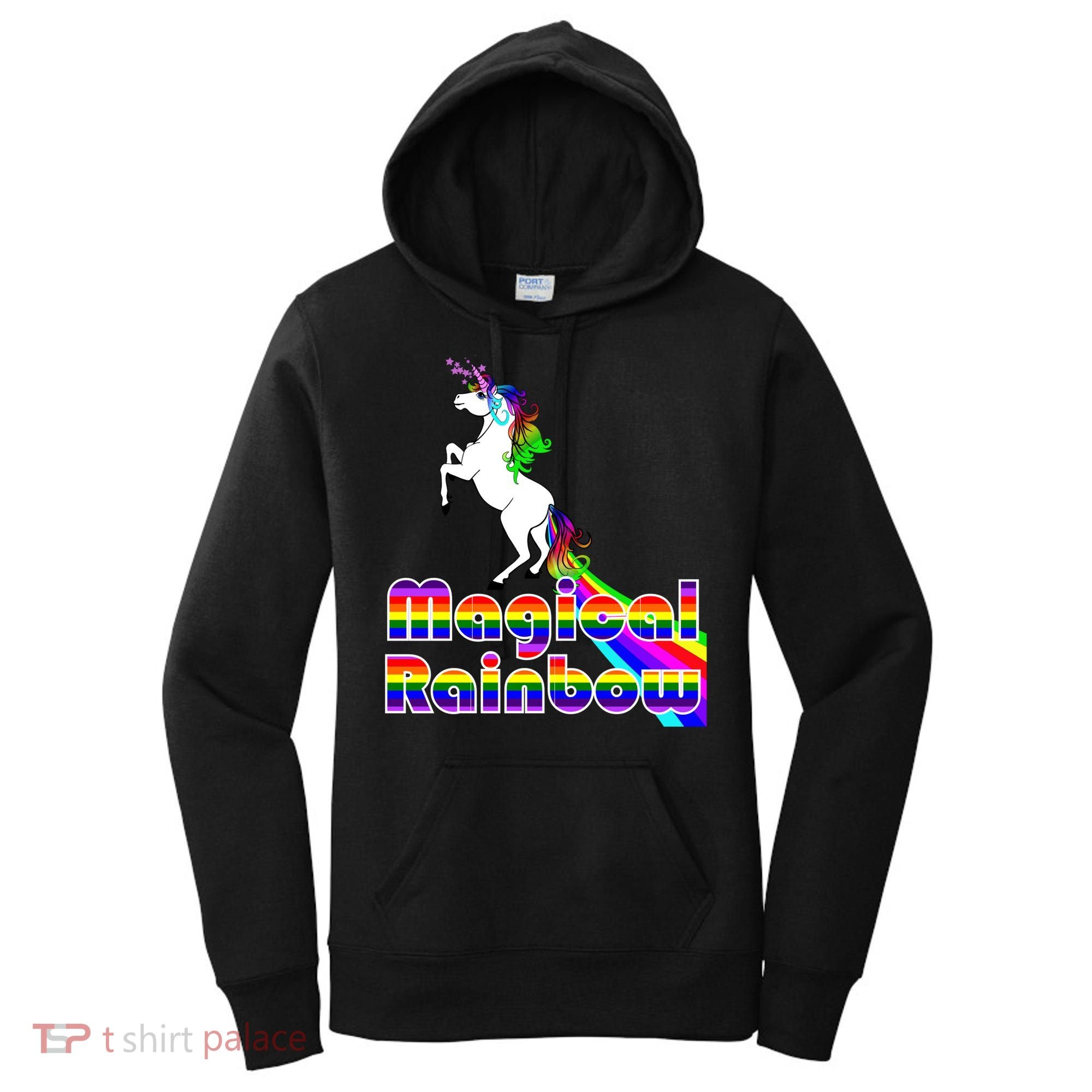 Magical Rainbow Unicorn Women's Hoodie