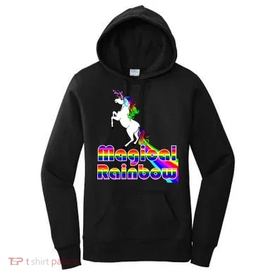 Magical Rainbow Unicorn Women's Hoodie