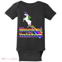 Magical Rainbow Unicorn Baby Bodysuit thumb 0