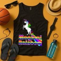Magical Rainbow Unicorn Tank Top thumb 4