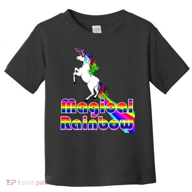Magical Rainbow Unicorn Toddler T-Shirt