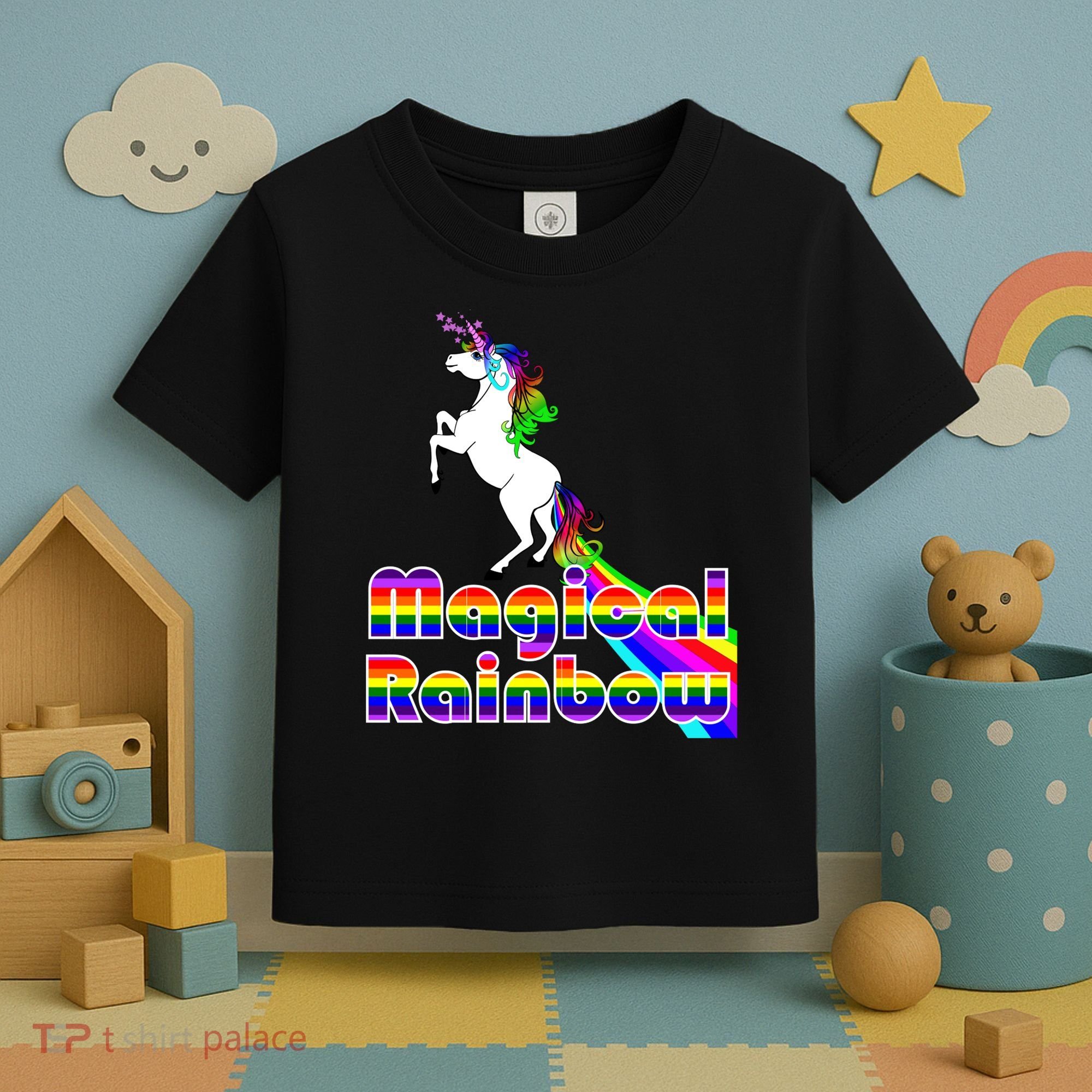Magical Rainbow Unicorn Toddler T-Shirt