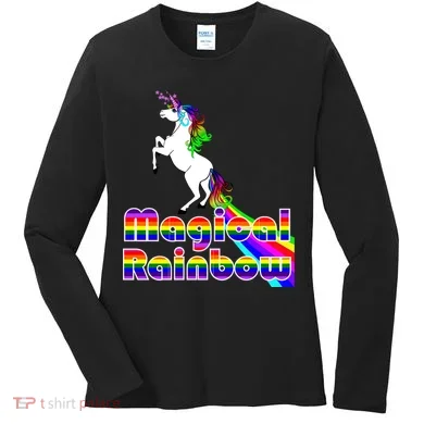 Magical Rainbow Unicorn Women's Long Sleeve Shirt