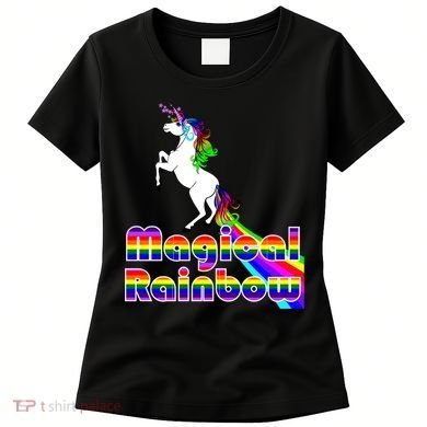 Magical Rainbow Unicorn Women's T-Shirt