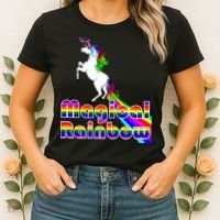Magical Rainbow Unicorn Women's T-Shirt thumb 2