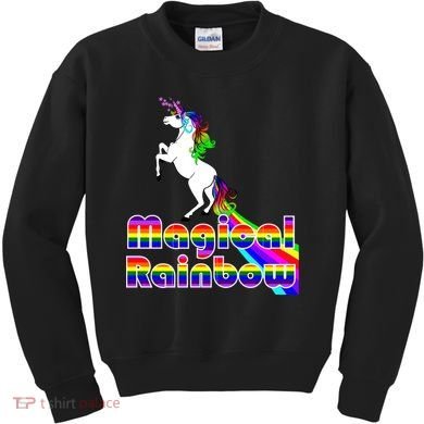 Magical Rainbow Unicorn Kids Sweatshirt