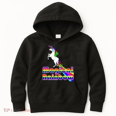 Magical Rainbow Unicorn Kids Hoodie