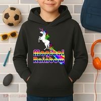 Magical Rainbow Unicorn Kids Hoodie thumb 2