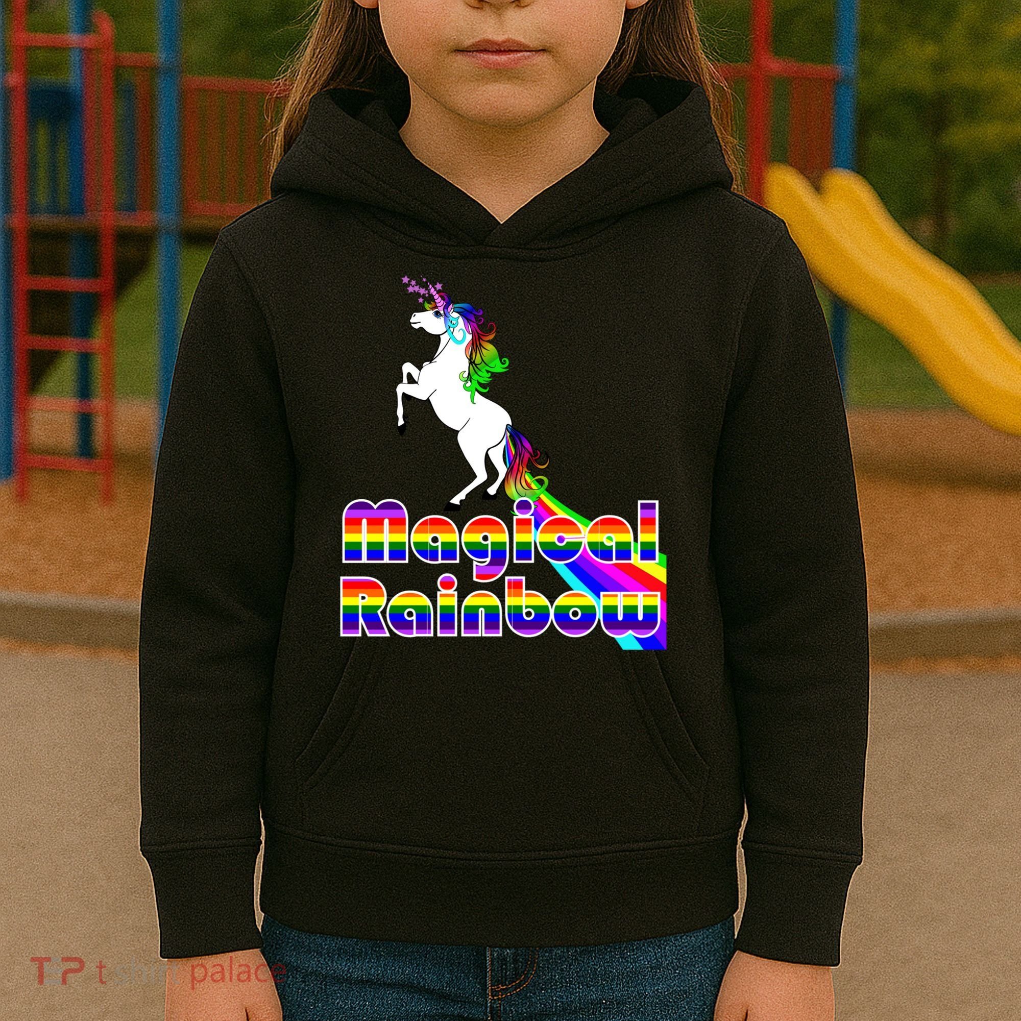 Magical Rainbow Unicorn Kids Hoodie