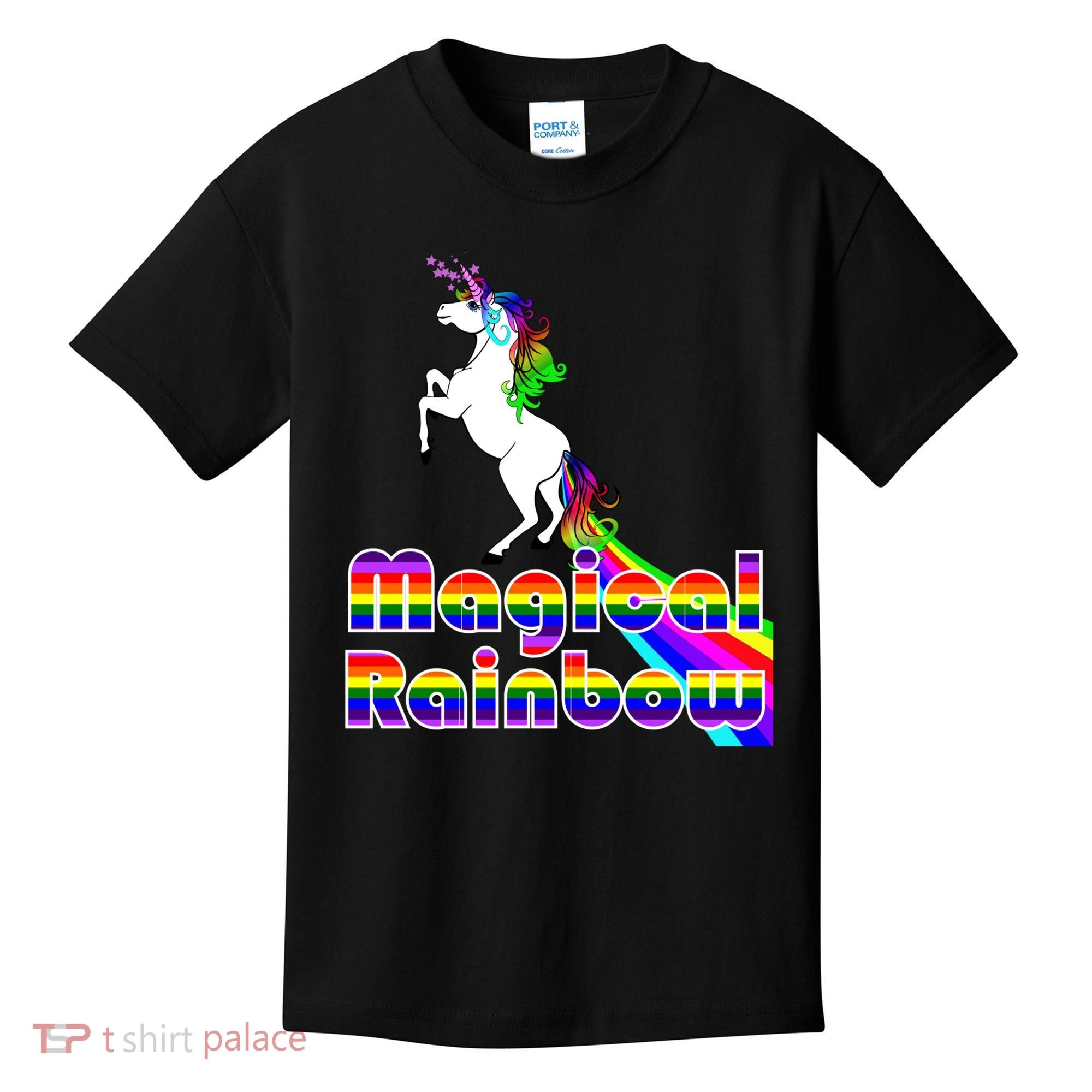 Magical Rainbow Unicorn Kids T-Shirt