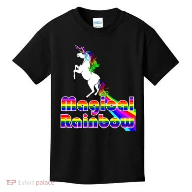Magical Rainbow Unicorn Kids T-Shirt