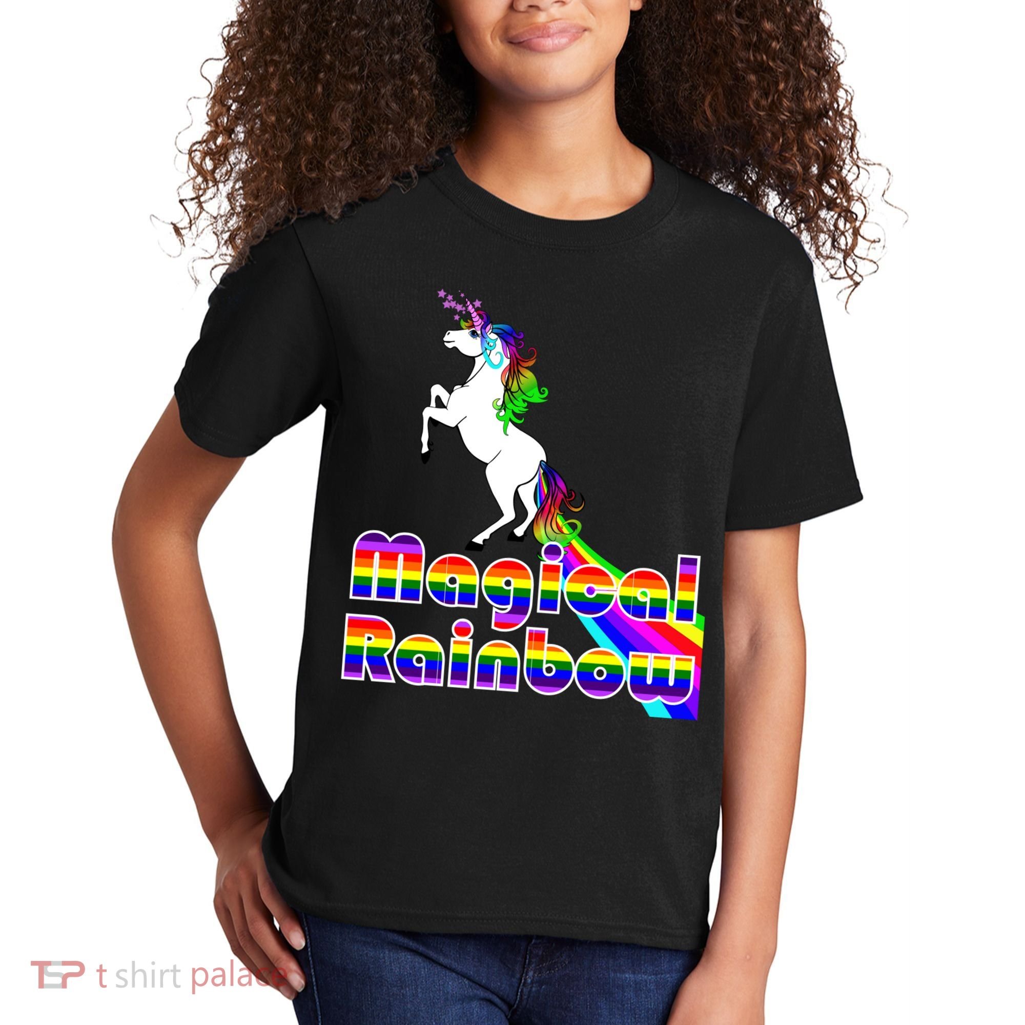 Magical Rainbow Unicorn Kids T-Shirt