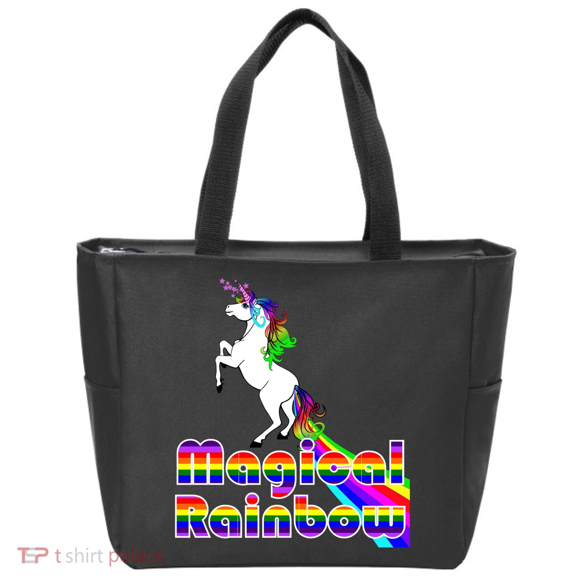 Magical Rainbow Unicorn Tote Bag