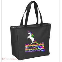 Magical Rainbow Unicorn Tote Bag thumb 2