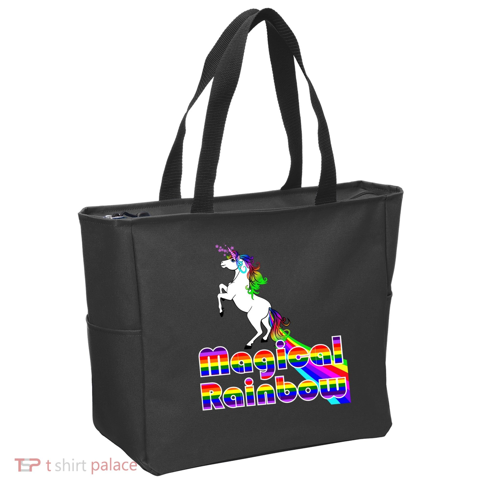 Magical Rainbow Unicorn Tote Bag