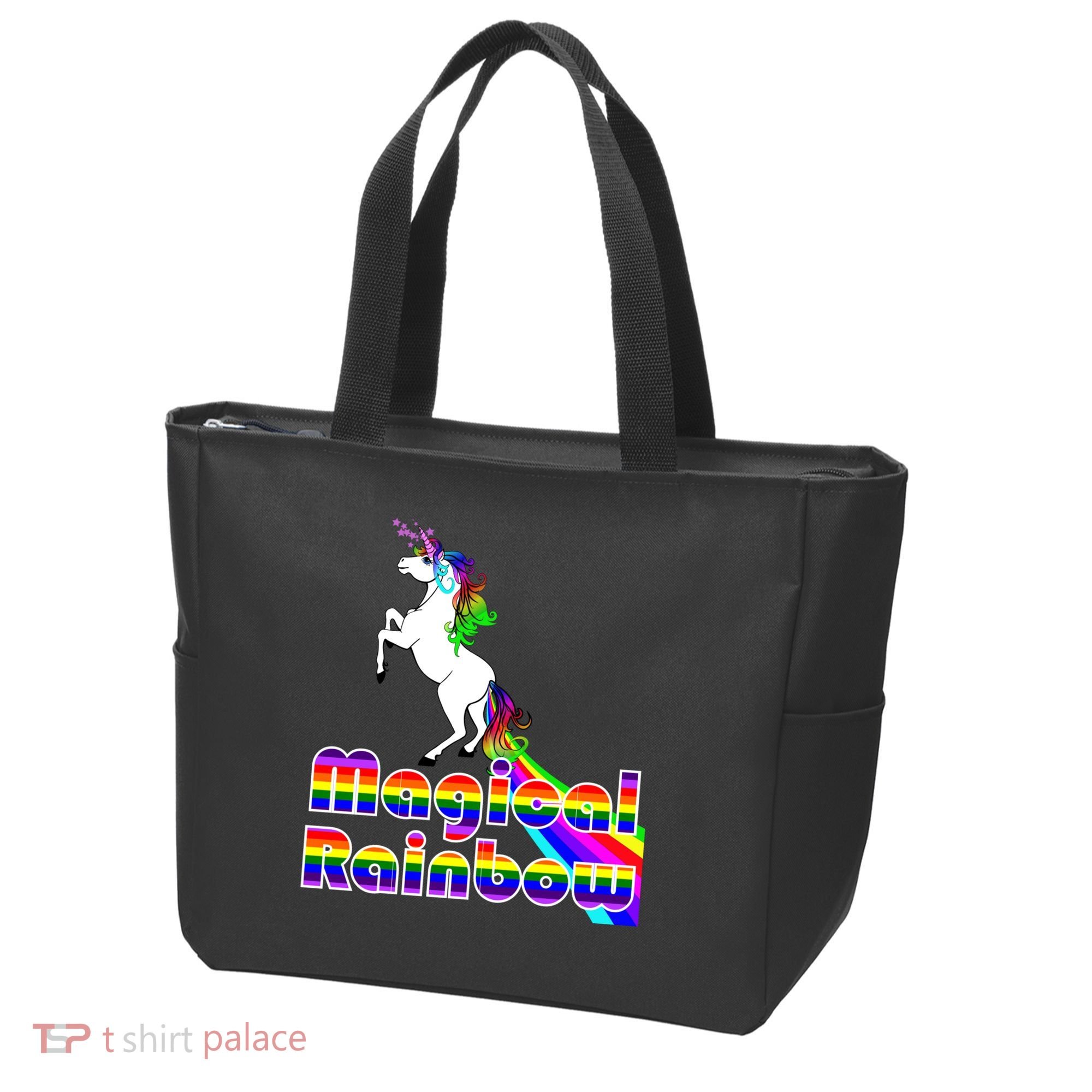 Magical Rainbow Unicorn Tote Bag