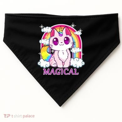 Magical Rainbow Unicorn Kitty USA-Made Doggie Bandana