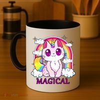 Magical Rainbow Unicorn Kitty Coffee Mug thumb 4