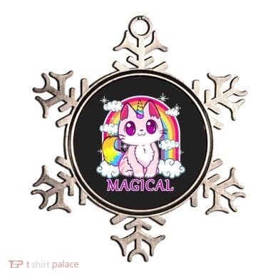 Magical Rainbow Unicorn Kitty Ornament