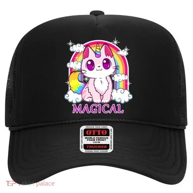 Magical Rainbow Unicorn Kitty Hat