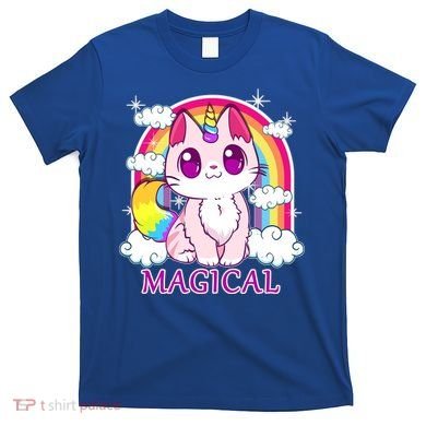 Magical Rainbow Unicorn Kitty T-Shirt
