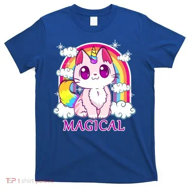 Magical Rainbow Unicorn Kitty T-Shirt