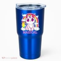 Magical Rainbow Unicorn Kitty Tumbler thumb 0