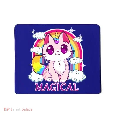 Magical Rainbow Unicorn Kitty Mousepad