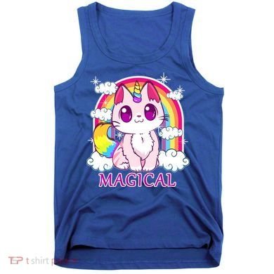 Magical Rainbow Unicorn Kitty Tank Top