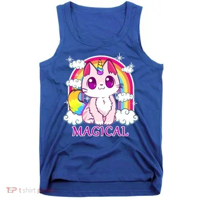 Magical Rainbow Unicorn Kitty Tank Top