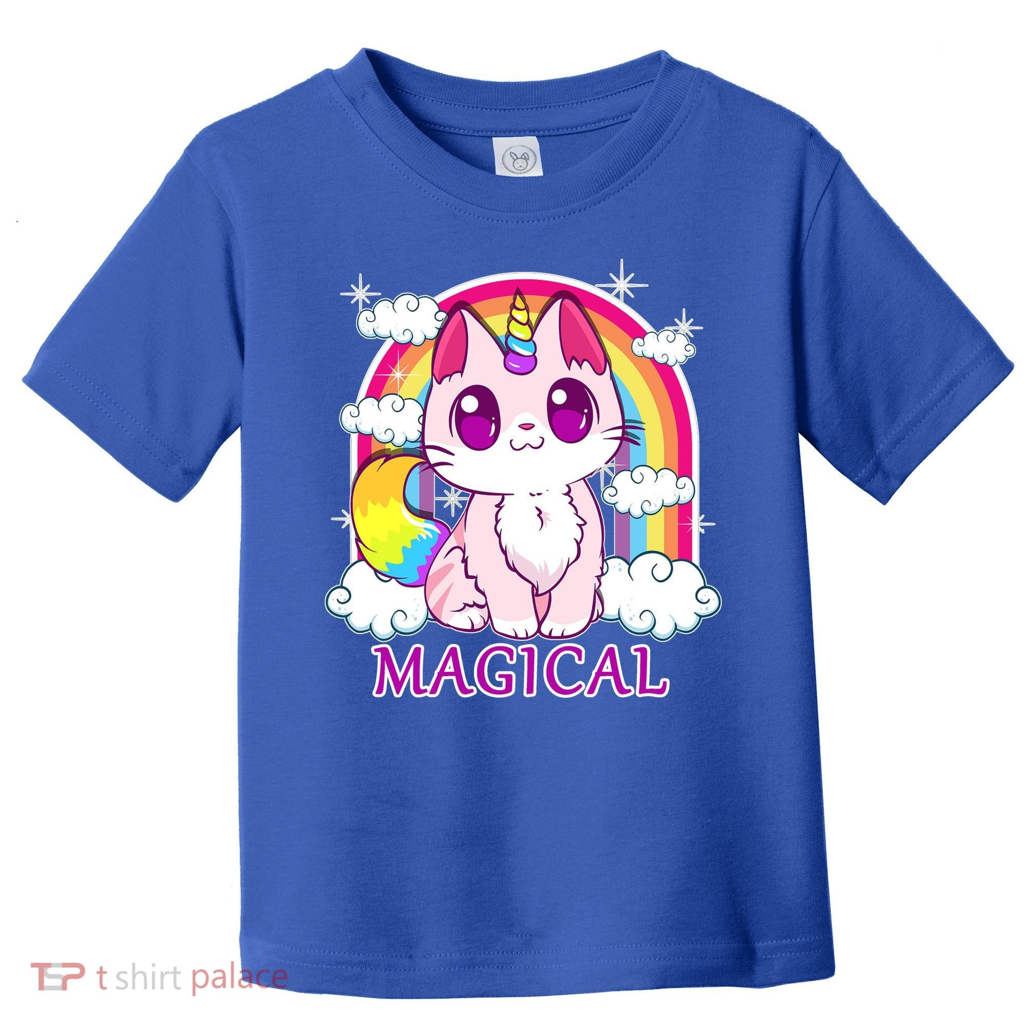 Magical Rainbow Unicorn Kitty Toddler T-Shirt