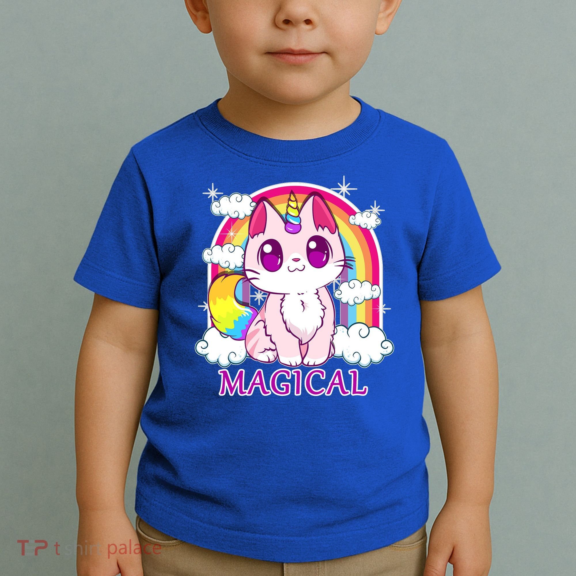 Magical Rainbow Unicorn Kitty Toddler T-Shirt