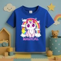 Magical Rainbow Unicorn Kitty Toddler T-Shirt thumb 3