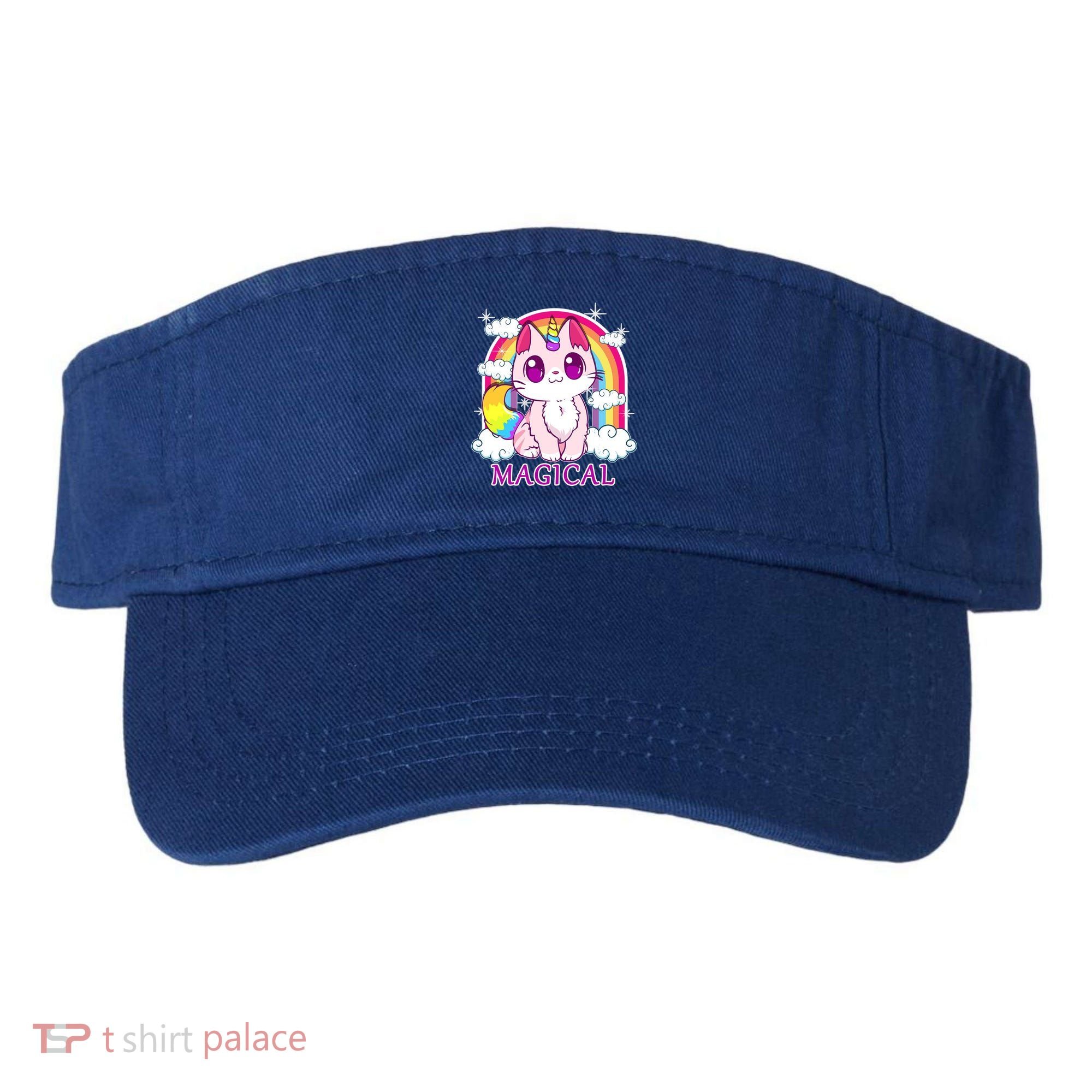Magical Rainbow Unicorn Kitty Visor