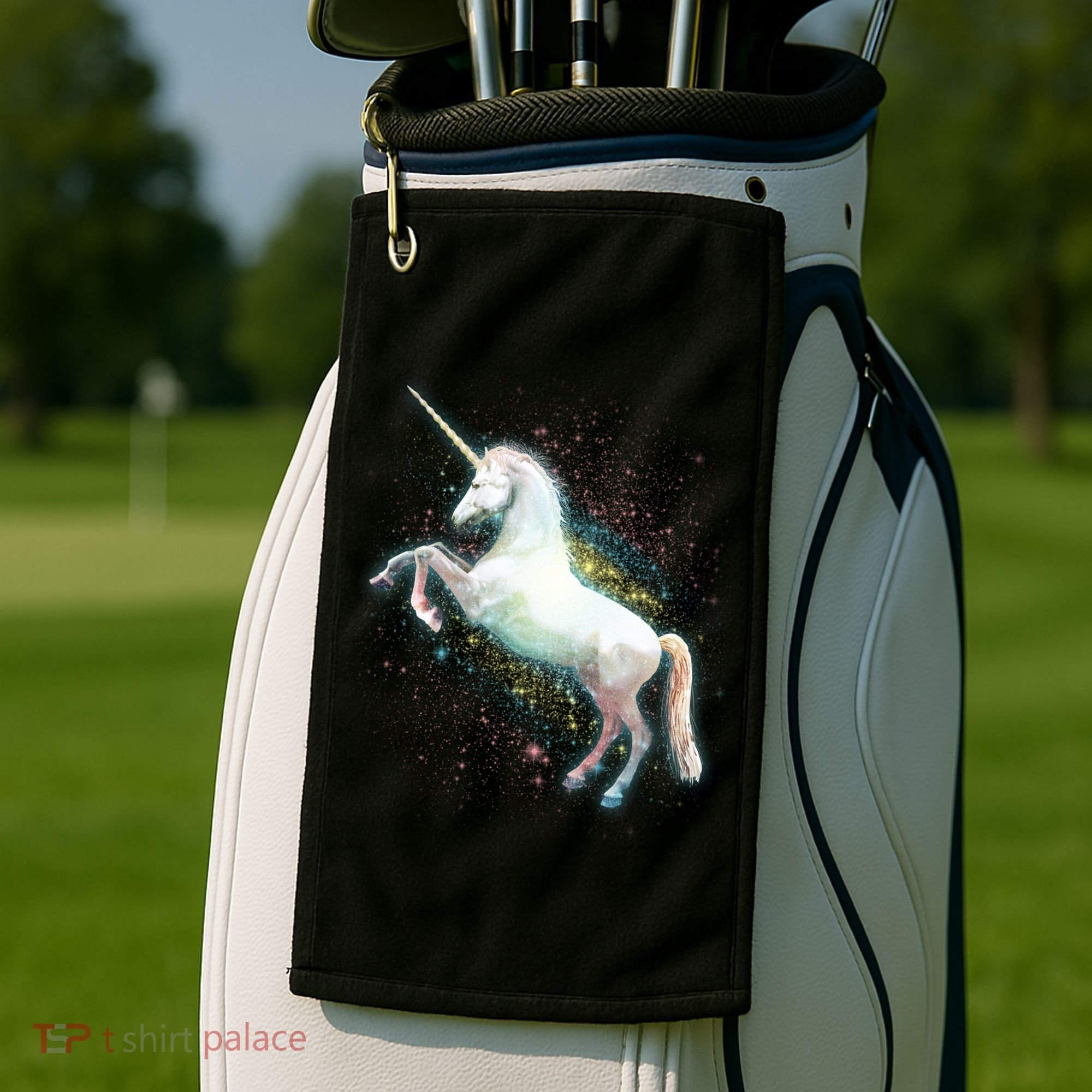 Magical Space Unicorn Golf Towel