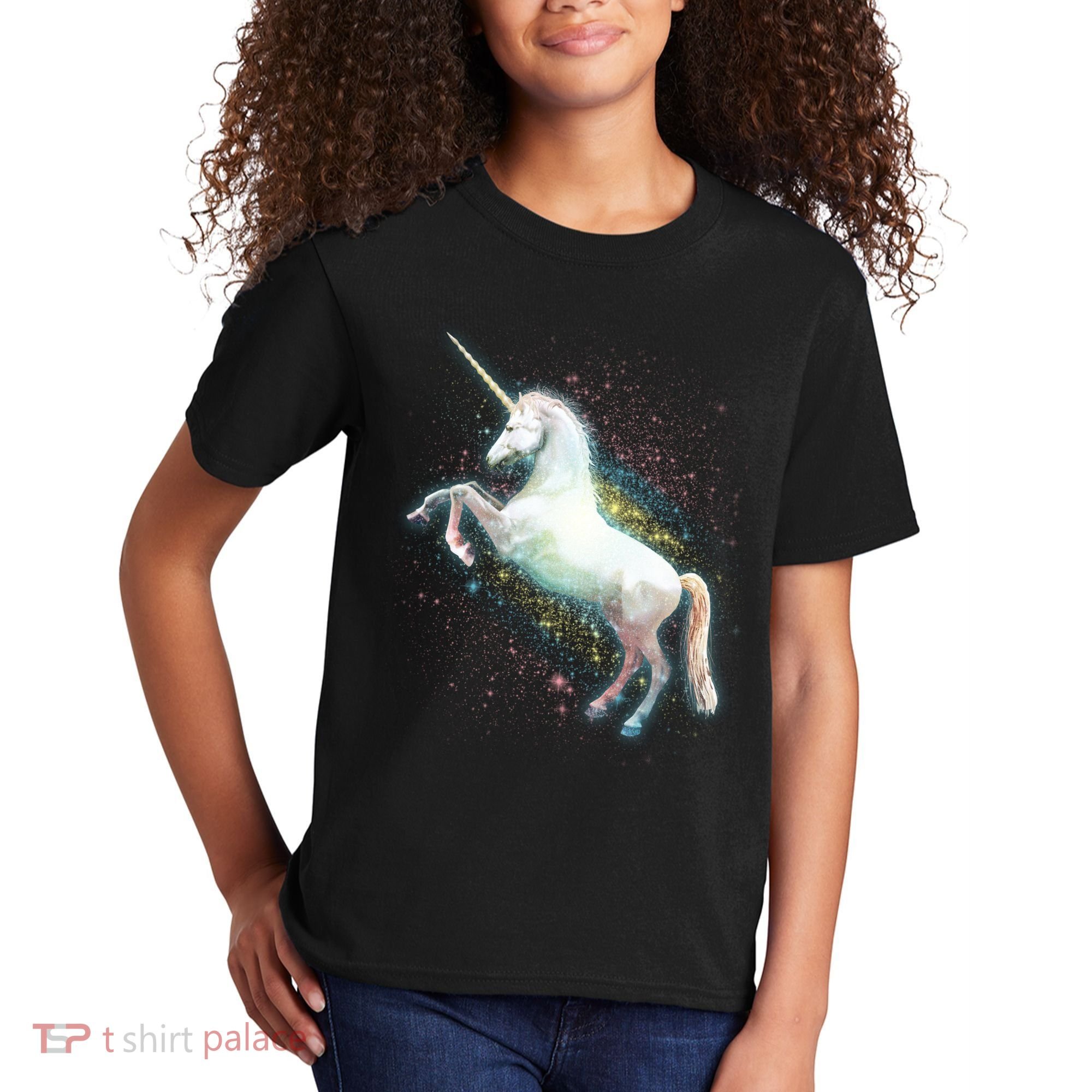 Magical Space Unicorn Kids T-Shirt