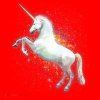 Magical Space Unicorn Santa Hat thumb 1