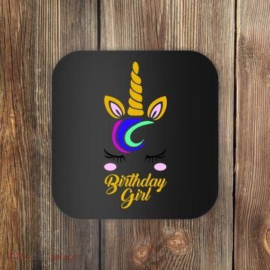 Magical Unicorn Birthday Coaster