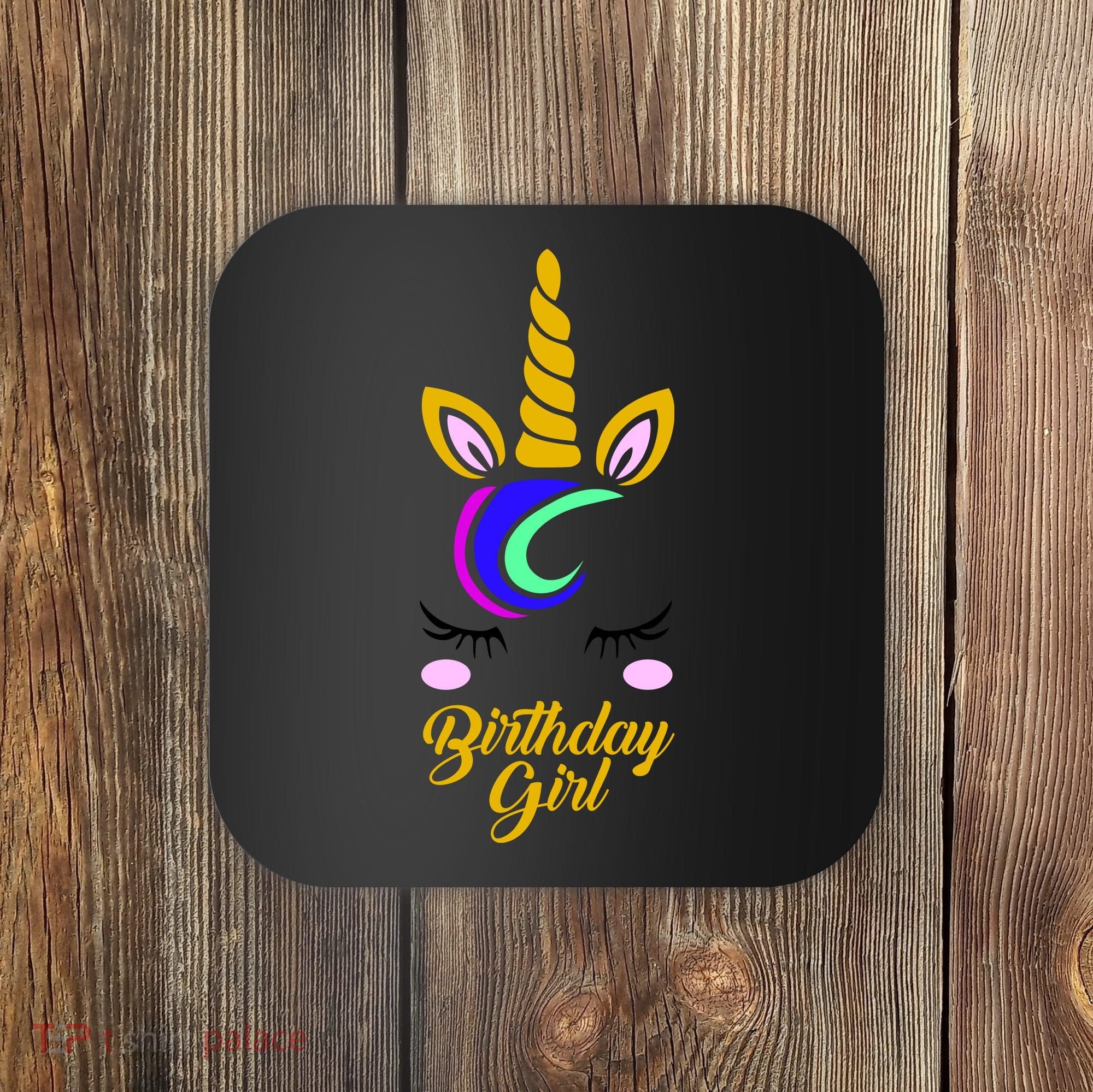 Magical Unicorn Birthday Coaster