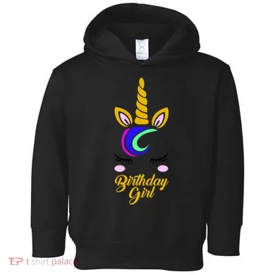 Magical Unicorn Birthday Toddler Hoodie