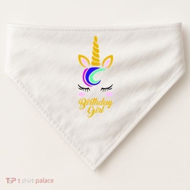 Magical Unicorn Birthday USA-Made Doggie Bandana