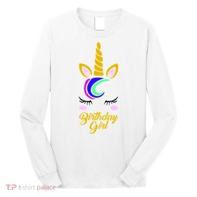 Magical Unicorn Birthday Long Sleeve Shirt