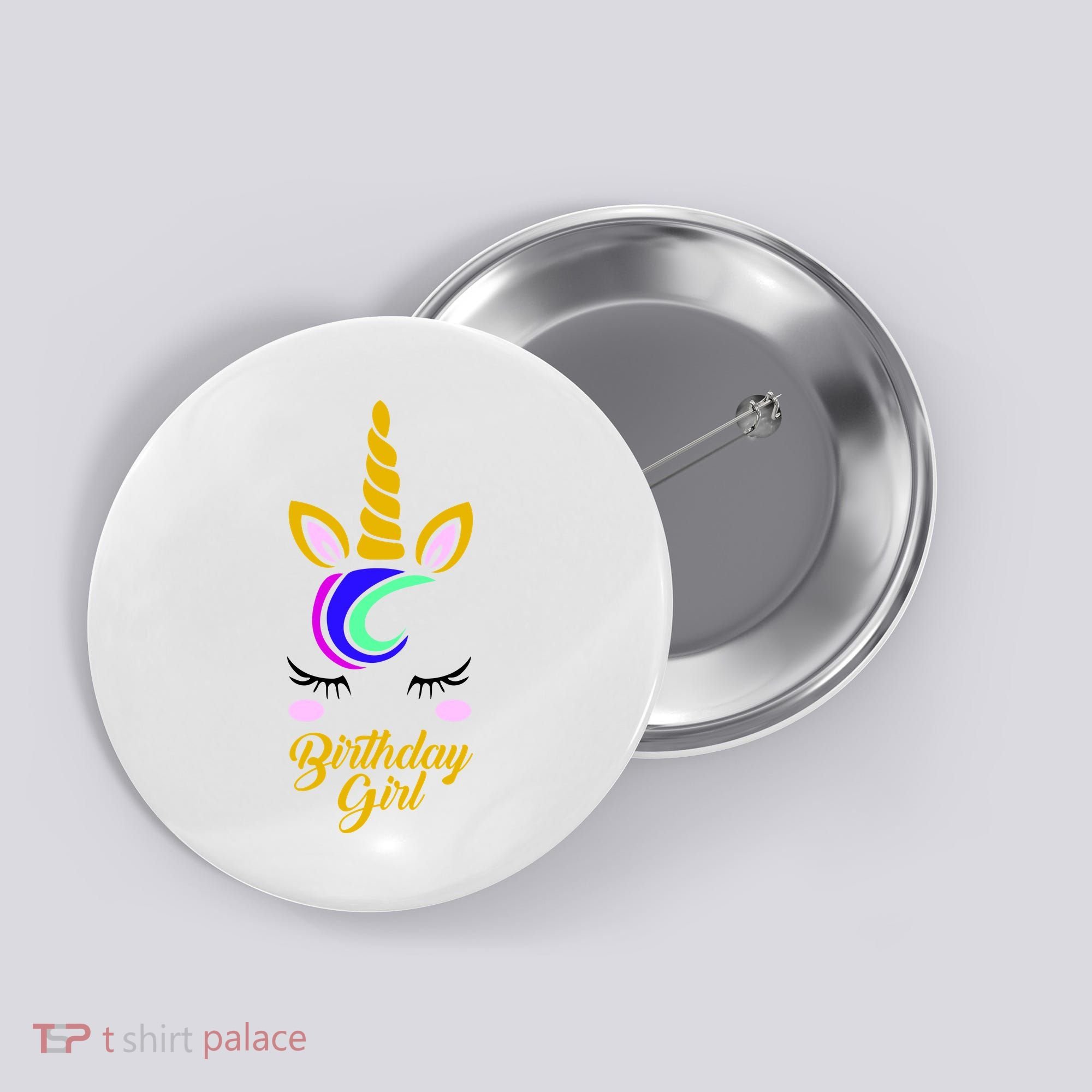 Magical Unicorn Birthday Button