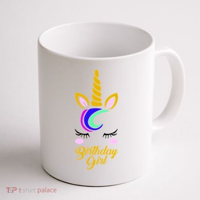 Magical Unicorn Birthday Coffee Mug back