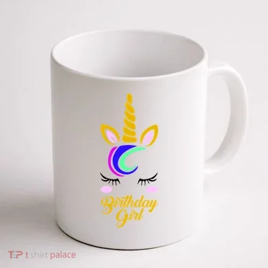 Magical Unicorn Birthday Coffee Mug back