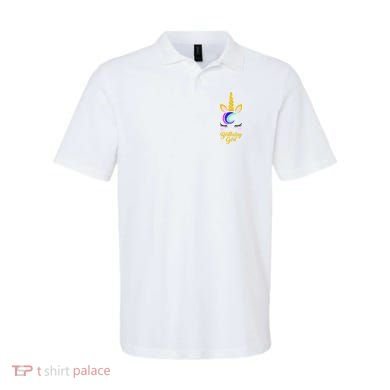 Magical Unicorn Birthday Polo