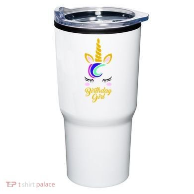 Magical Unicorn Birthday Tumbler